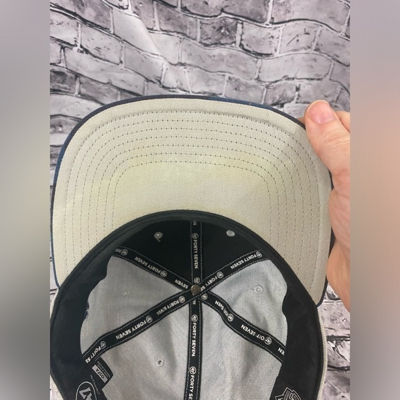 47 Birmingham Barons MiLB Chicago White Socks Wool Tweed Camo Brim Hat Cap - Picture 9 of 9